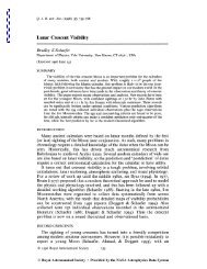 Lunar Crescent Visibility - Islamic Crescents' Observation Project