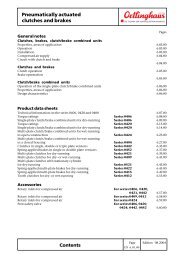 Pneumatically actuated clutches and brakes - Ortlinghaus