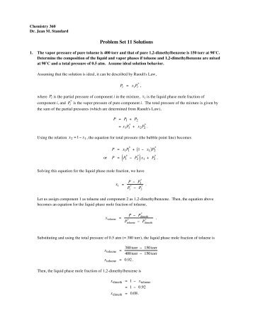 Problem Set 11 Solutions