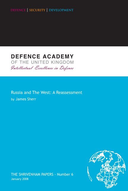 Russia and The West: A Reassessment - Defence Academy of the ...