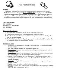 Flag Football Rules