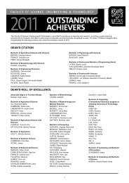 2011 Outstanding achievers