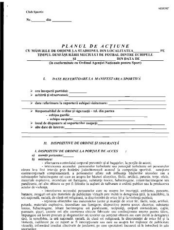 Plan de actiune - FRF-AJF.ro