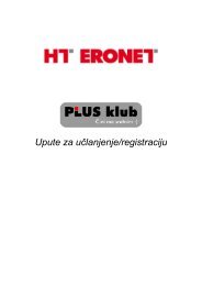 Upute za uÃ„Âlanjenje u PLUS klub - HT Eronet