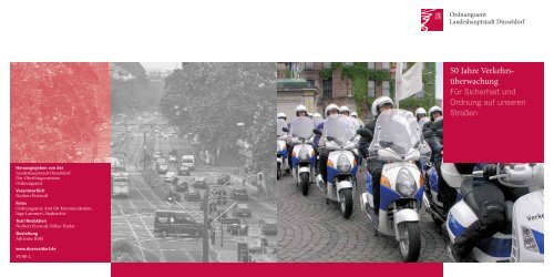 Broschüre 50 Jahre Verkehrsüberwachung - Düsseldorf