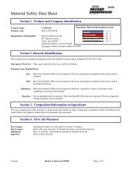 Canteen MSDS - Becker Underwood