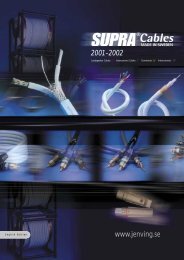 English - Supra cables