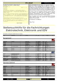 Stellensuchhilfe für die Fachrichtungen Elektrotechnik ... - PCNews