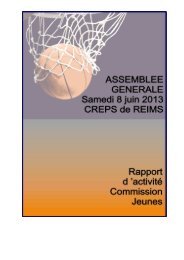 Commission des Jeunes - Ligue Champagne Ardenne de basket-ball