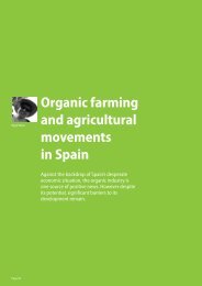 Organic farming and agricultural movements in Spain