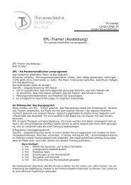 EPL-Trainer (Ausbildung) - Akademie für Psychotherapie und ...