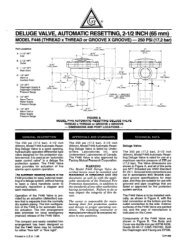 Model F446 Deluge Valve - Wormald New Zealand