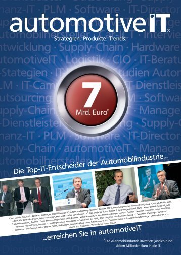 Die Top-IT-Entscheider der Automobilindustrie ... - automotiveIT