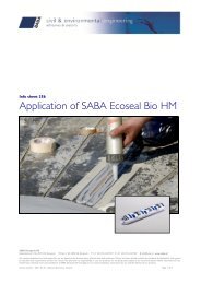 Aanbrengen SABA Ecoseal Bio HM