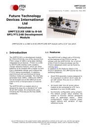 UMFT221XE USB to 8-bit SPI/FT1248 Development Module - FTDI