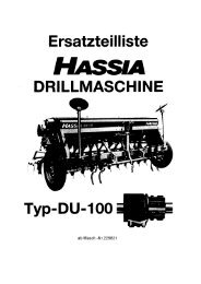Ersatzteilliste Drillmaschine DU-100 ab 229831 als PDF zum ...