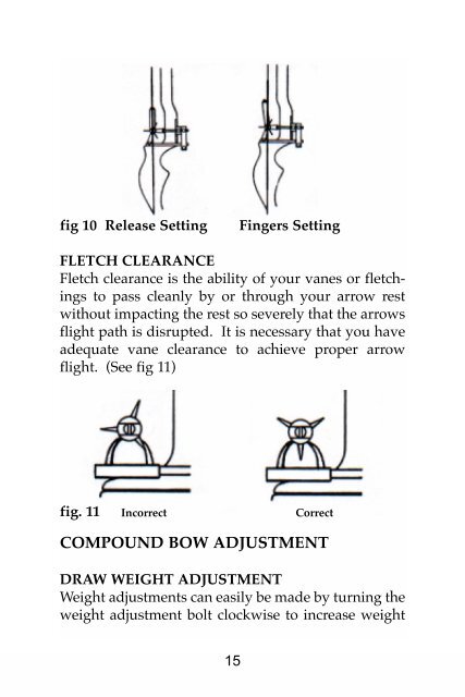 Compound Bow Owners Manual