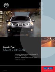 Canada Post â Nissan Case Study