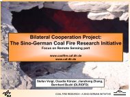 Coal fire research needs funding - WGISS Home Page
