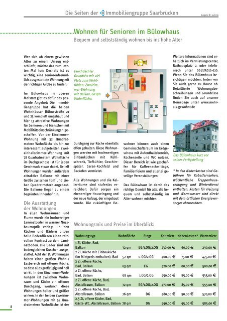 Kundenzeitung Gemietlich, Ausgabe 14 - Immobiliengruppe ...