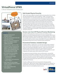 VirtualFence VPMS - Ultra Electronics, 3eTI