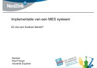 download presentatie Roel Frissen, Industrial Engineer Nedzink