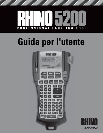 RHINO 5200 User Guide - DYMO