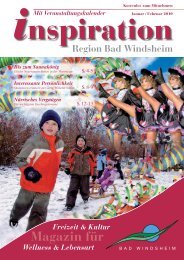 Januar-Februar 2010:Layout 1 - Magazin Inspiration - Bad Windsheim