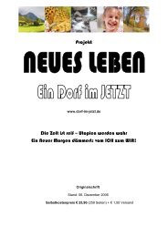 Projekt Die Zeit ist reif – Utopien werden wahr ... - AUTARKE WELT