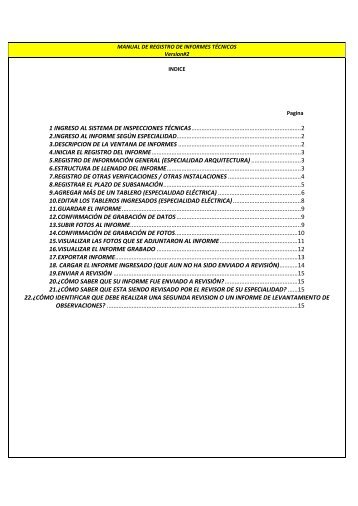 1 INGRESO AL SISTEMA DE INSPECCIONES TÃ‰CNICAS ... - Indeci