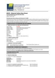 Download our PVC Foam material safety datasheet by ... - Perspex