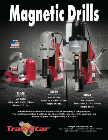 Mag Drill Flyer - Trak-Star Rail Drills