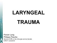 Laryngeal trauma