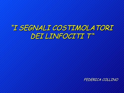 attivazione linfociti t
