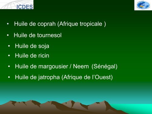 LES BIOCARBURANTS EN AFRIQUE - Sucre Ethique