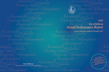 Annual Performance Report - City of Bellevue