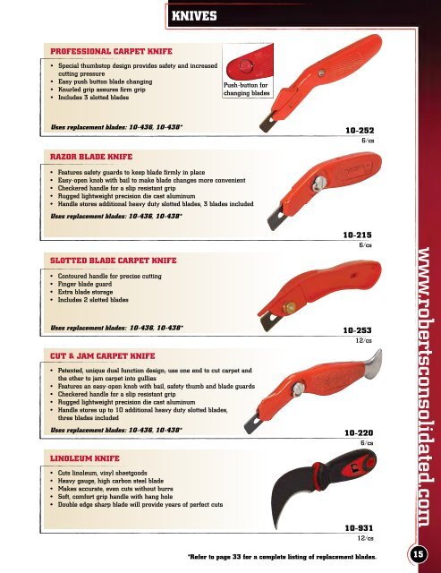 Installation Tools - Roberts Consolidated