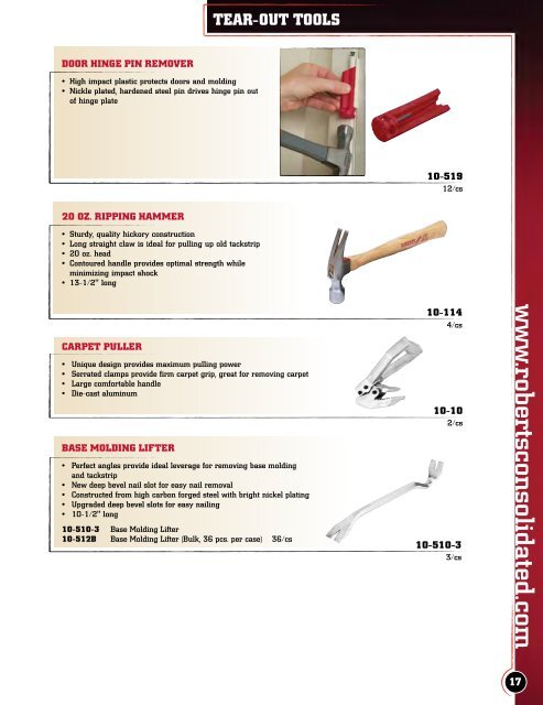 Installation Tools - Roberts Consolidated