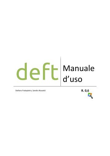 deft Manuale d'uso - DEFT Linux