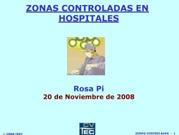 ZONAS CONTROLADAS EN HOSPITALES - CRESCA