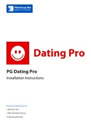 PG Dating Pro - Pilot Group