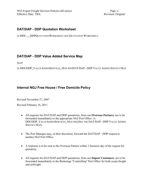 NGJ DAT/DAP - DDP Services Policy - Norman G. Jensen