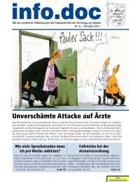 infodoc 5-2011 T1 - Kassenärztliche Vereinigung Hessen