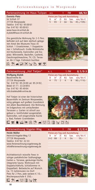 PDF-Download "Gastgeberverzeichnis 2012" - Lilienthal