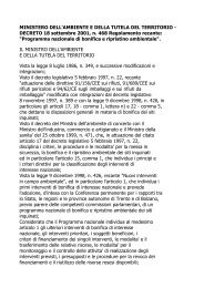 Decreto Ministeriale n. 468 del 18 settembre 2001 - Frareg