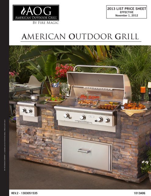 AMERICAN OUTDOOR GRILL - RH Peterson Co.