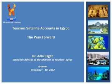 3- Tourism Satellite Accounts in Egypt: The Way Forward - Siyaha
