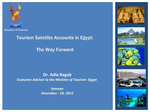 3- Tourism Satellite Accounts in Egypt: The Way Forward - Siyaha