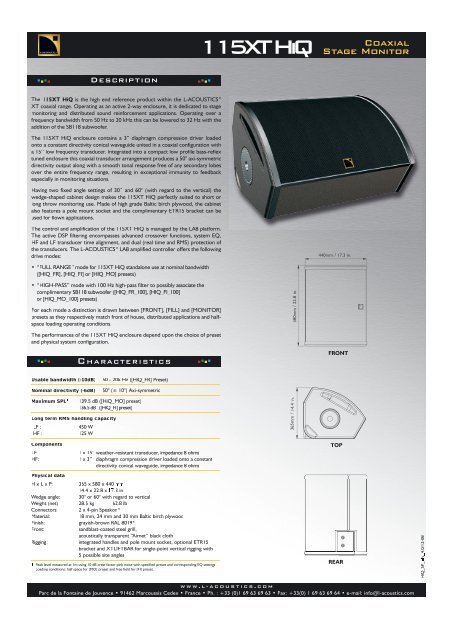 115XT HiQ - Audmax