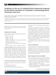 Guidelines on the use of irradiated blood components prepared by ...